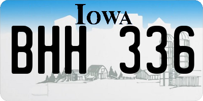 IA license plate BHH336