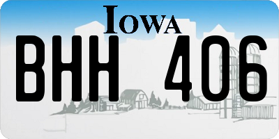 IA license plate BHH406