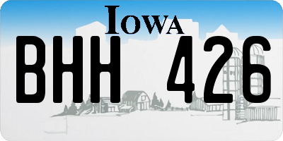IA license plate BHH426