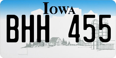 IA license plate BHH455