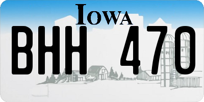 IA license plate BHH470