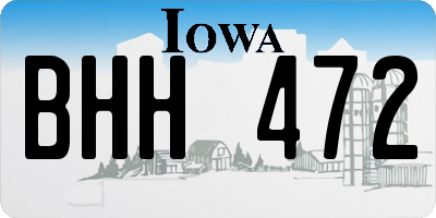 IA license plate BHH472