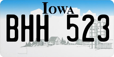 IA license plate BHH523