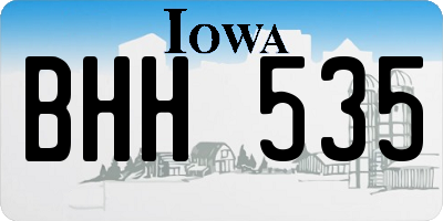 IA license plate BHH535