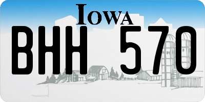 IA license plate BHH570
