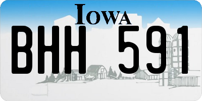 IA license plate BHH591