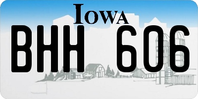 IA license plate BHH606