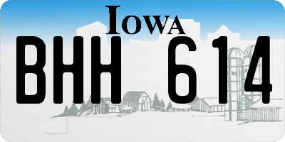 IA license plate BHH614