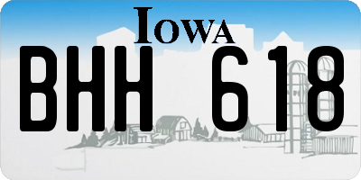 IA license plate BHH618