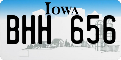 IA license plate BHH656