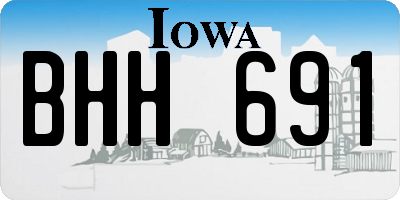 IA license plate BHH691