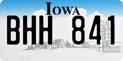 IA license plate BHH841