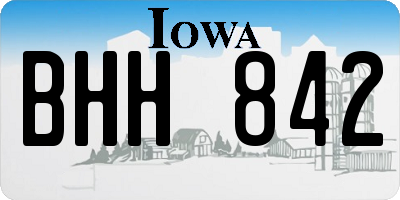 IA license plate BHH842
