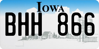 IA license plate BHH866