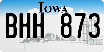 IA license plate BHH873