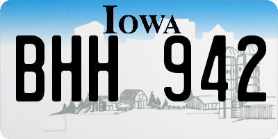 IA license plate BHH942