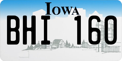 IA license plate BHI160
