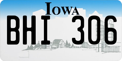 IA license plate BHI306