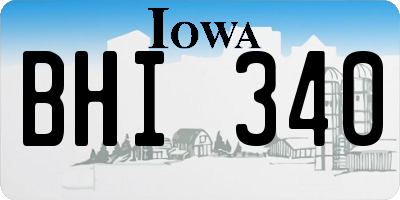 IA license plate BHI340