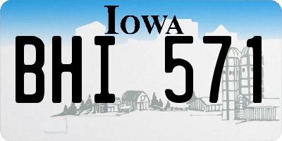 IA license plate BHI571