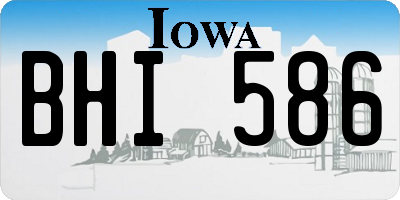 IA license plate BHI586