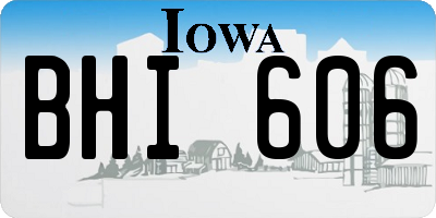IA license plate BHI606
