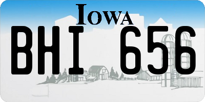 IA license plate BHI656