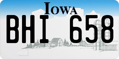 IA license plate BHI658