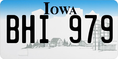 IA license plate BHI979