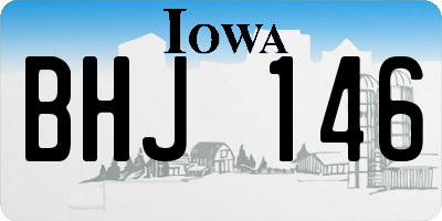 IA license plate BHJ146