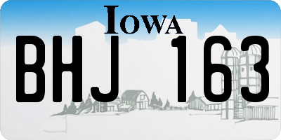 IA license plate BHJ163