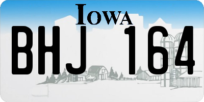 IA license plate BHJ164