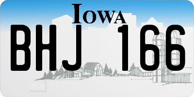 IA license plate BHJ166