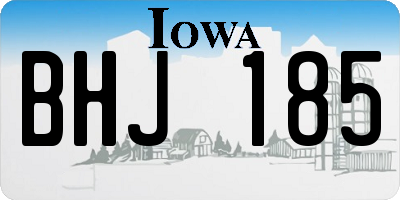 IA license plate BHJ185