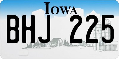 IA license plate BHJ225