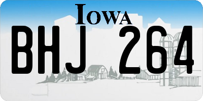 IA license plate BHJ264