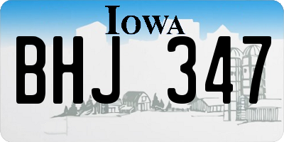 IA license plate BHJ347