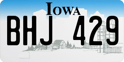IA license plate BHJ429