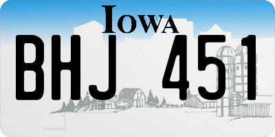 IA license plate BHJ451