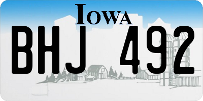 IA license plate BHJ492