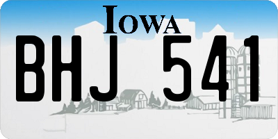 IA license plate BHJ541