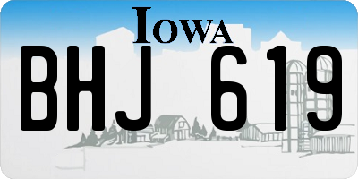 IA license plate BHJ619