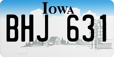 IA license plate BHJ631