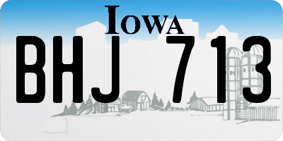 IA license plate BHJ713
