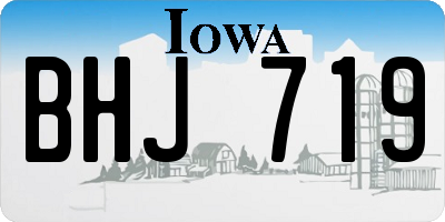 IA license plate BHJ719