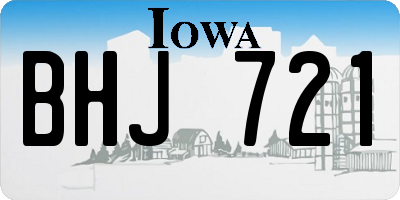 IA license plate BHJ721