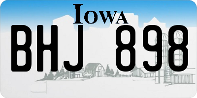 IA license plate BHJ898