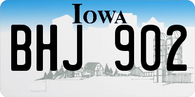 IA license plate BHJ902