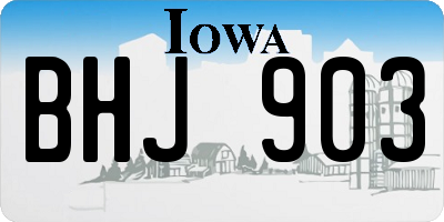 IA license plate BHJ903