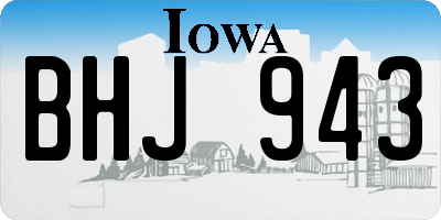 IA license plate BHJ943